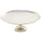 CosmoLiving by Cosmopolitan 16" Silver Aluminum Cake Stand